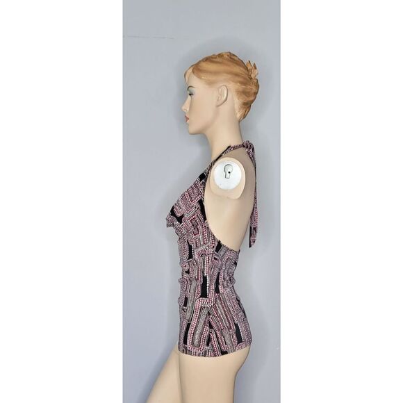 Rampage Neck Strap Pink Blouse Size Small - Picture 3 of 6